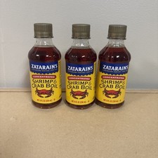 Zatarains Crab and Shrimp Boil Orleans Style Liquid Concentrated 8oz 3pack 