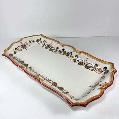 Sur La Table Francesca Pattern 15  X 7  Rectangular Serving Platter/Plate Italy