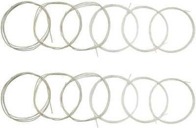 2 Sets of 6 String Classical Guitar Strings, Nylon, Light Gauge, Clear Silver Wi