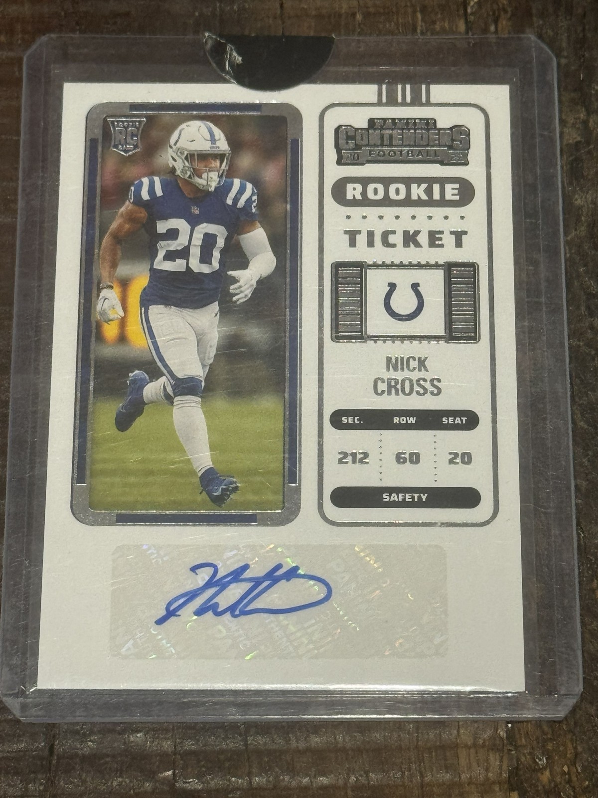 2022 Panini Contenders #196 Nick Cross Rookie Ticket Showcase