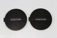 Lot of 2 Nintendo GameCube OEM Replacement Logo Jewel Lid Plate Original Used 2