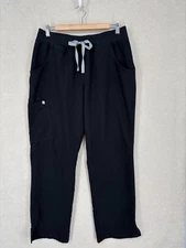 FIGS Scrub Pants Womens Large Black Kade Cargo Pocket Medical