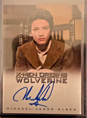 2009 X-Men Origins Wolverine Michael-James Olsen Auto Young Victor Marvel