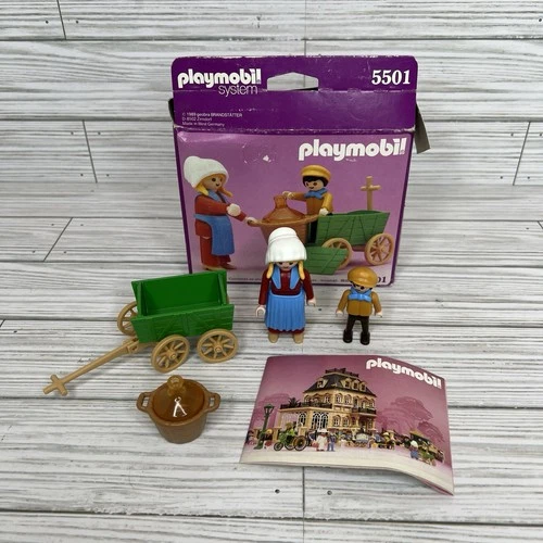 Vintage Playmobil Victorian 5501 Farmer’s Wife And Child 1989 With Box Manual