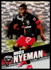 2022 Topps MLS Moses Nyeman 92 Icy White Foil D.C. United