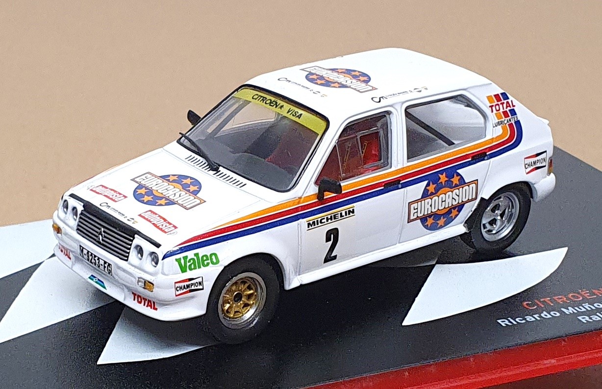 Altaya 1/43 Scale AT02W - Citroen Visa Chrono #2 Madrid 1984 Munoz/Henandez