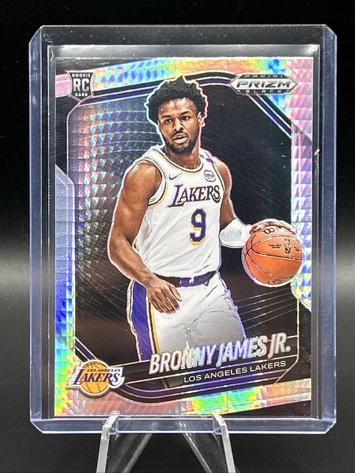 2024-25 Panini Prizm Black Bronny James Jr. #94 RC Rookie Hyper