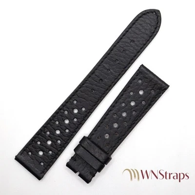 Bracelet Montre Artisanal En Cuir Perforé TROPIC Racing 18 19 20mm - Photo 1/4