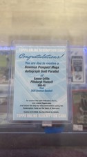 2026 Bowman Konnor Griffin Gold Auto Redemption /50