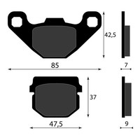 BremsbelÄGe Vorne Kawasaki KD 80 1988 1990