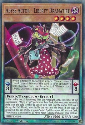 ''Abyss Actor'' PHHY-DE016 - Yu-Gi-Oh! - 3x Karten Playset - Photon Hypernova