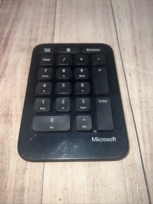Microsoft 1558 Sculpt Ergonomic Number Key Pad Bluetooth 10 Key used free ship
