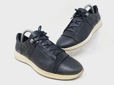 Ecco Womens Flexure Runner EU 41 US 10 Black Leather Comfort Lace Up Sneakers