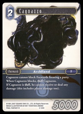 Cagnazzo 2-124H Opus II NM Final Fantasy TCG