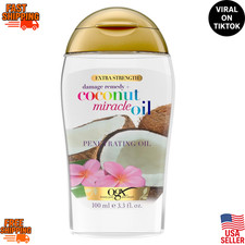 OGX Coconut Miracle Oil Hair Treatment Anti Frizz 3.3oz