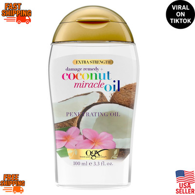 OGX Coconut Miracle Oil Hair Treatment Anti Frizz 3.3oz