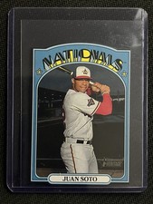 Topps Heritage 2021 1972 Die-Cuts Insert Juan Soto 72DC-21 Nationals Baseball