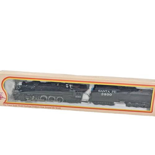 Mehano 3800 Spur HO Santa Fe 4-8-2 Berg Dampflok Lok Runner Box. | Zustand: Used