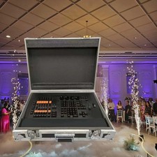 US PC command DMX Controller Stage Effect Light wing Console W/Flight Case