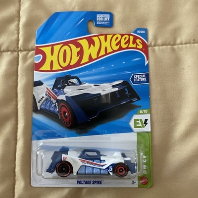 Hot Wheels 2026 White Blue Voltage Spike 85/250 HW EV 8/10 E Case