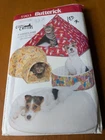 Butterick Cozy Critters 5903 Pet Cat Dog beds igloo teepee UNCUT