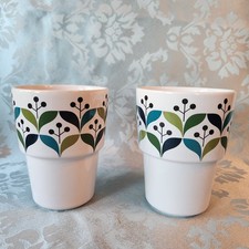Sagaform Swedish Modern 2 Cups Coffee Tea Geometric Retro Design Lotta Odelius