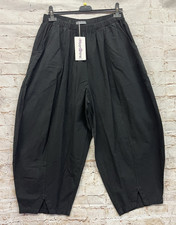 Moonshine Fashion Freizeit Hose Baumwolle Lagenlook 48 50 52 Übergrösse Neu schw