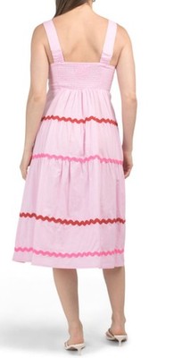 knee length dresses for ladies My Kind Of Day Pink Floral Eyelet Midi Dress – Shop the Mint main image 1
