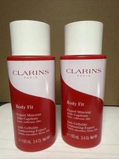 2-PACK CLARINS BODY FIT Anti-Cellulite Contouring Expert, 3.4 oz each NO BOX