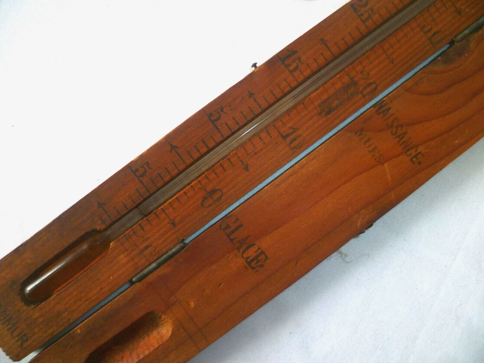 INSTRUMENT DE MESURE ANCIEN THERMOMÈTRE RÉAUMUR POUR L'ÉLEVAGE DES VERS À SOIE 2 - Photo 3/4