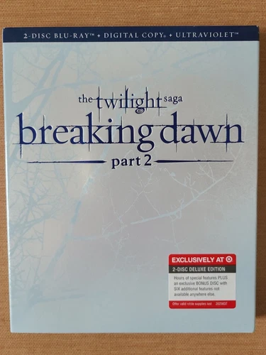 The Twilight Saga BREAKING DAWN PART 2 TARGET 2 Disc Blu Ray digital ultraviolet