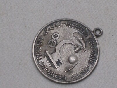 rare vintage sterling silver pendant charm WESTERN NEW YORK SCIENCE CONGRESS