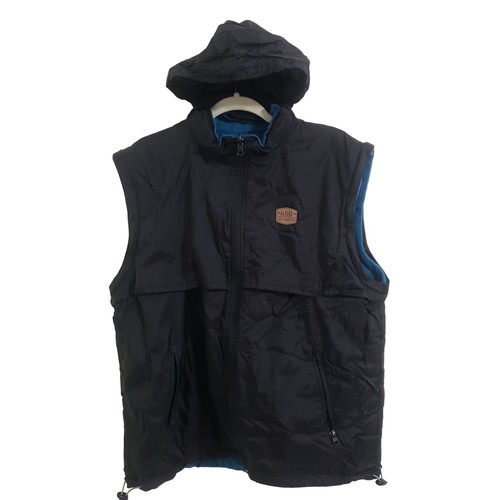 Alaska Last Frontier Vest with Hood Full Zip Black Mens Size L - Picture 4 of 6