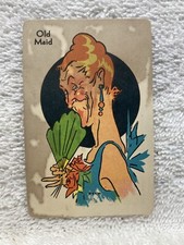 1940's 1950's Old Maid Playing Card The Old Maid Vtg