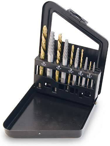 Titan 16013 10 Pc Reverse Drill & Screw Extractor Set - Foto 1 di 2