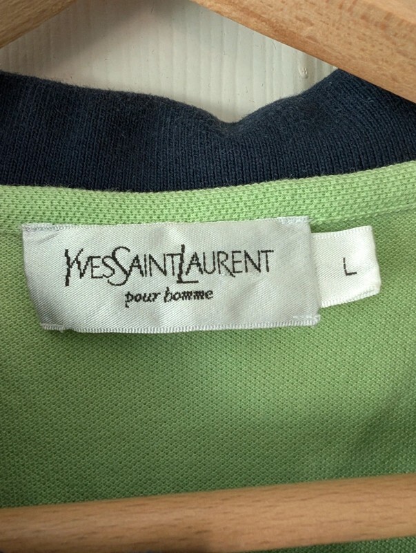 Polo vintage YSL Yves Saint Laurent uomo L Spellout anni 90