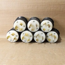 LOT OF 7 HUBBELL HBL2621 TWIST-LOCK PLUG 30A 250V 2-POLE 3-WIRE HBL 2621 AK