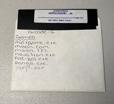 IBM-PC JA050 Arcade 6 For Just Public Domain Library 5.25"