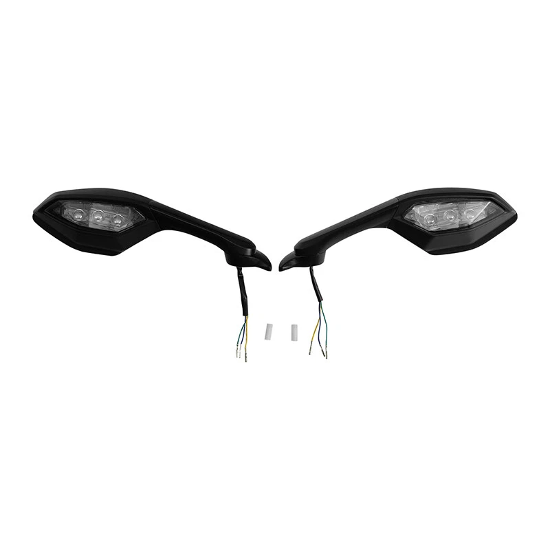 Espejos retrovisores LED señales de giro aptas para Yamaha YZF R1 2015-25 YZF R6 17-2022 Foto 2 de 4