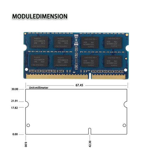 Hynix 4GB DDR3 2RX8 PC3-8500S 1066MHz 204pin SO-DIMM Laptop Chipsets Memory RAM - Picture 4 of 6