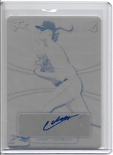 2022 Leaf Perfect Game GARRETT BAUMANN Autograph/Black Plate 1/1  ATLANTA BRAVES