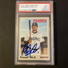 2019 Topps Heritage Fernando Tatís Jr. Auto PSA 9 / 9