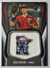 2020 Topps Jumbo Jersey Sleeve Patches Black #JJSPMK Max Kepler #'d 110/149