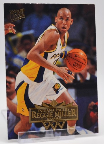 1995-96 Fleer Ultra NBA Basketball Reggie Miller Pacers #76 tarjeta coleccionable - Imagen 2 de 6