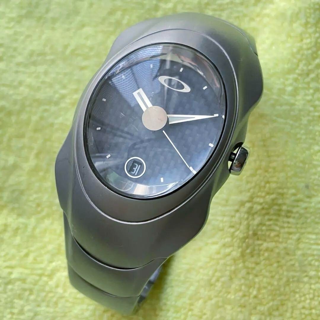 Oakley Time Bomb X-Metal Wrist Watch Carbon Fiber with Box