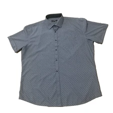 DANIEL K Club Shirt Men 2XL Gray Tailored Fit Western Talisman Perform Button Up