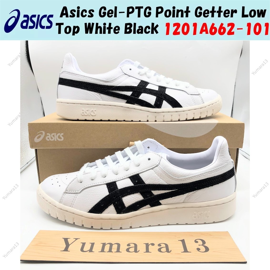 Asics Gel-PTG Point Getter Low Top White Black 1201A662-101 Asics Gel-PTG Point Getter Low Top White Black 1201A662-101