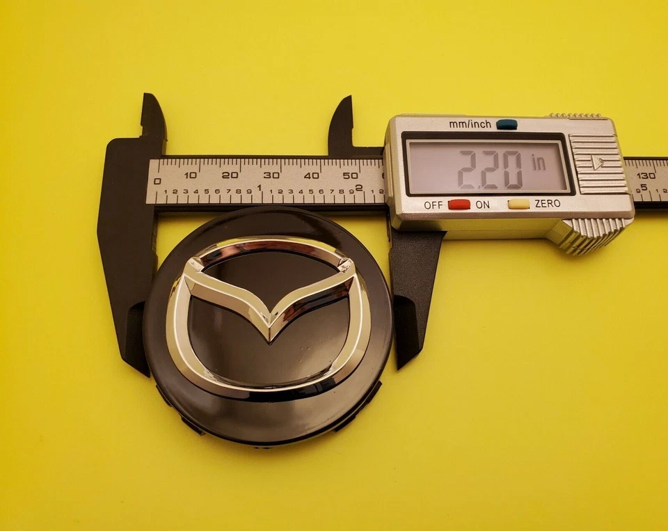 4pc MAZDA 56mm Black Wheel Center Caps - Mazda 3/5/6, Miata, RX 8, CX-3/5/7/9... - Image 3 of 3