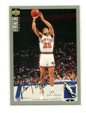 1994-95 Choice Silver Signature #290 Doc Rivers New York Knicks