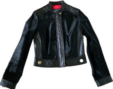 Dolce & Gabbana Calf Leather Jacket Size 42 Made In Italy